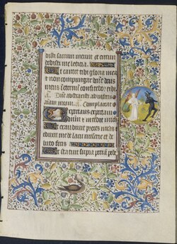 Leaf from a Book of Hours; c. 1460; ink, tempera and gold on vellum; leaf: 197 × 143 mm; Cleveland Museum of Art