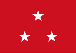 Flag of a Lieutenant General in the United States Marine Corps.