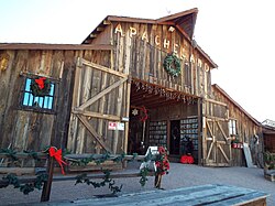 The Audie Murphy Barn on the grounds of Superstition Mountain Museum, moved there from the Apacheland Movie Ranch