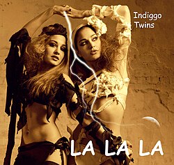 Indiggo on the single cover of "La La La"