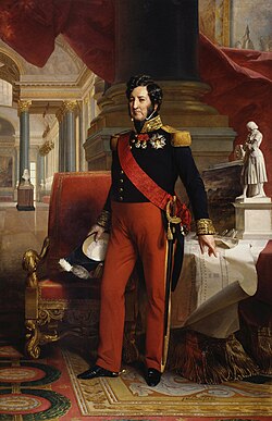 Portrait of Louis Philippe in military uniform