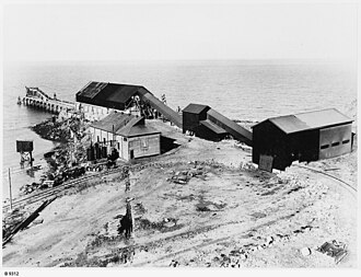 Klein's Point jetty facilities circa 1940