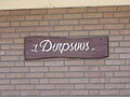 Zeelandic sign in Driewege, "Durpsuus", which is Zeelandic for a community centre