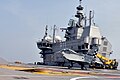 Tejas catching the wire on INS Vikrant