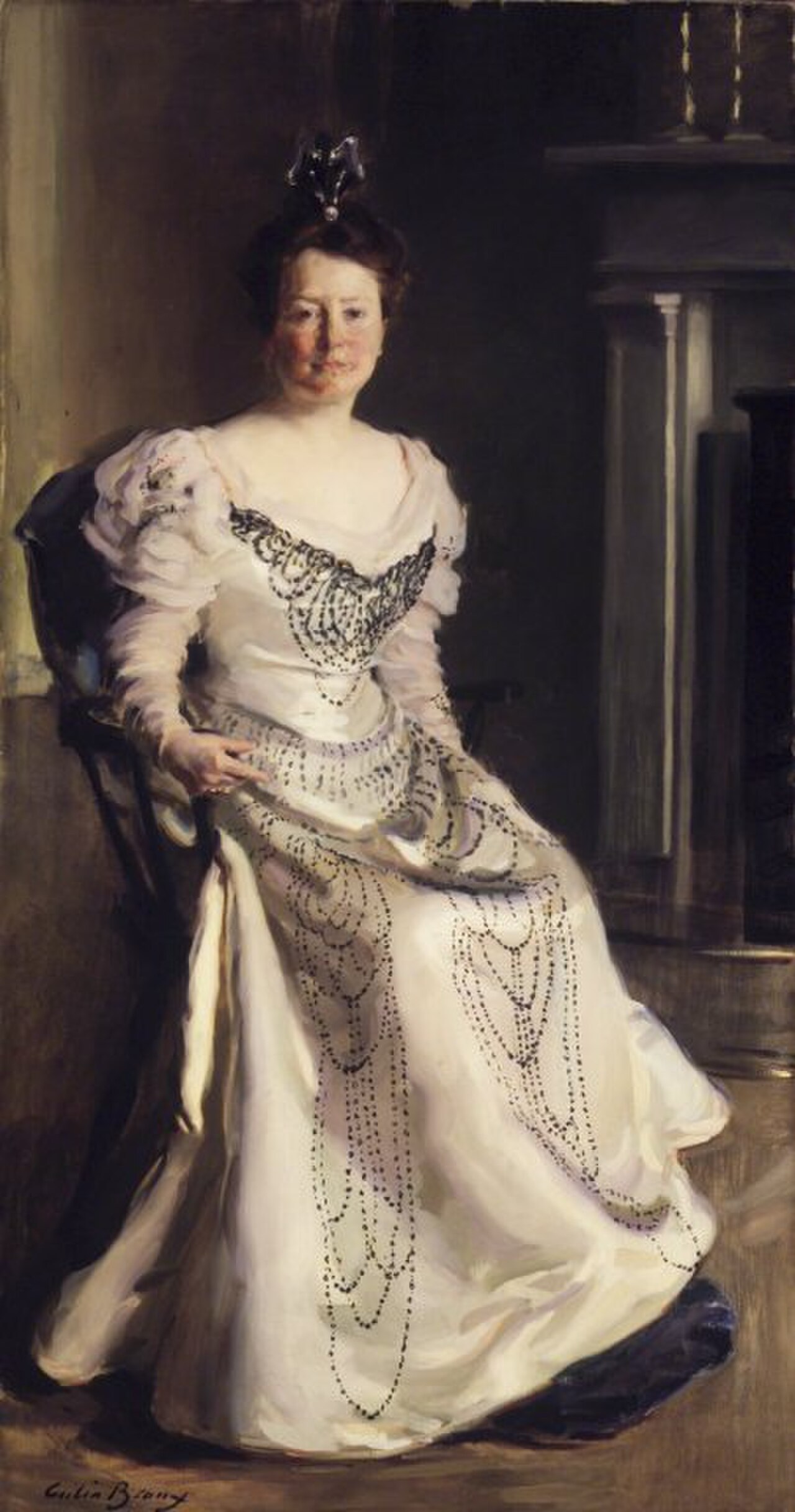 Brooklyn Museum - Mrs. Robert Abbe (Catherine Amory Bennett) - Cecelia Beaux - overall.jpg