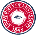 University of Mississippi seal, with a radiating All-Seeing Eye at the center