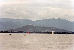 River Irrawaddy with Mandalay Hill on the east bank