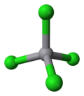 3D model of the vanadium tetrachloride molecule