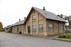 The old Langeskov railway station, closed in 1977