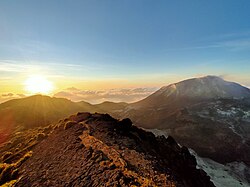 the peak of Mount Ile Lewotolok