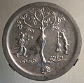 Tang dynasty bronze mirror with Chang'e and moon rabbit, Honolulu Museum of Art