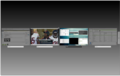 Cinnamon 1.6 showing a Workspace OSD.