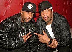 Rob Base (left) and DJ E-Z Rock in 2006