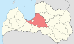 Location within Latvia in 1940