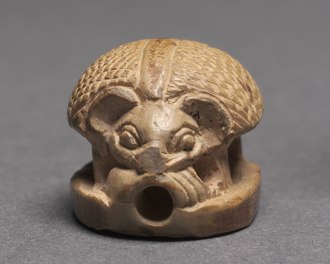 Hedgehog amulet from Ancient Egypt, New Kingdom, Dynasty 18. Steatite. Cleveland Museum of Art. 1391–1353 BCE