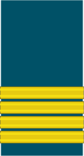 An RAF group captain's sleeve mess insignia