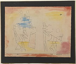 Acrobats, 1915, watercolor, pastel and ink on paper, Solomon R. Guggenheim Museum, New York