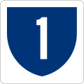 Highway 1 marker