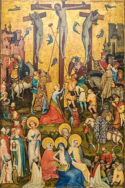 Crucifixion, Westfälischer Meister c. 1415