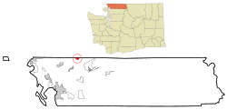 Location of Sumas, Washington