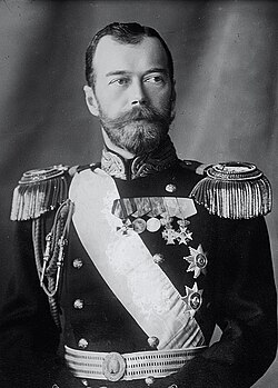 Head shot of Nicholas, who is pale-eyed, bearded, of slim build, and wearing a uniform and medals.