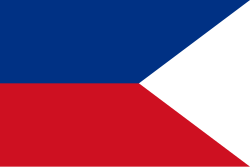Swallowtailed "D" ensign used during the occupation of Japan