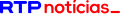 Second variant of the logo as RTP Notícias, since 30 March 2026, with colours are tweaked to match RTP's blue colour.
