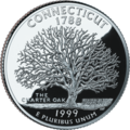 Connecticut quarter dollar coin