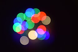 A bokeh created with Nikon D3300 Camera 18–55 mm f/3.5–5.6 G VR II Lens.