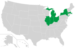 Location of teams in