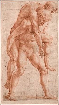 Young Man Carrying an Old Man on His Back (c. 1514)