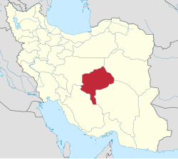 Location of Yazd province in Iran